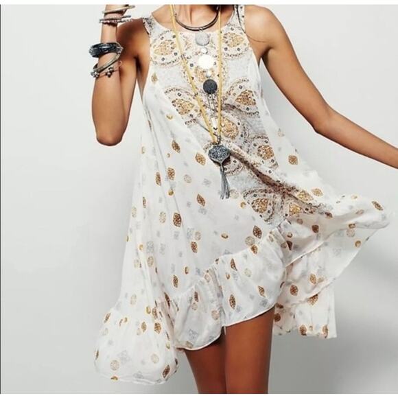 Free People Annka Tea Combo Slip Dress - Picture 7 of 8